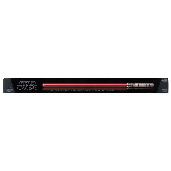 A Signature Series Darth Maul Battle Damaged Lightsaber.