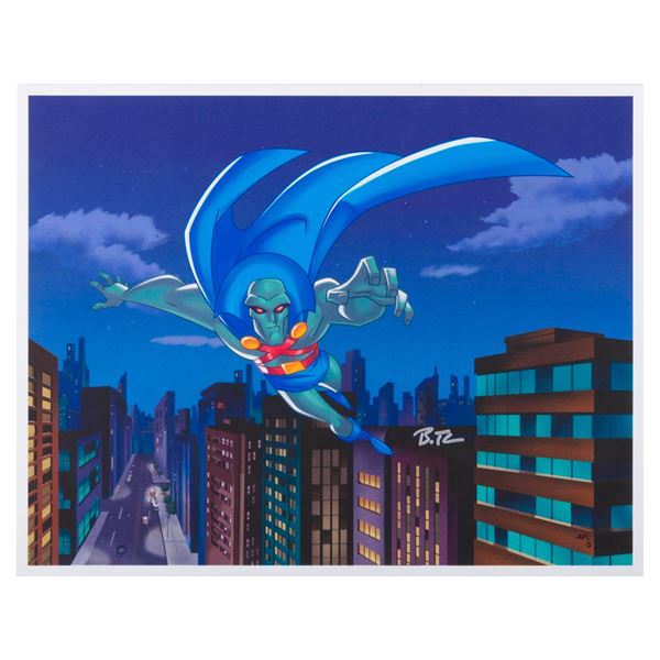 A Signed "Martian Manhunter" Justice League Limited Giclee Print.