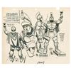 Image 1 : An Alex Toth "Samson & Goliath" Original Model Drawing.