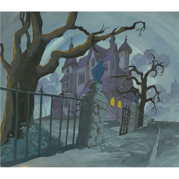 A Haunted House Mystery Production Background.