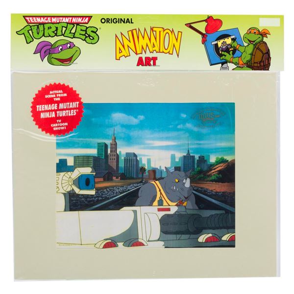 A "Teenage Mutant Ninja Turtles" Rocksteady Production Cel.