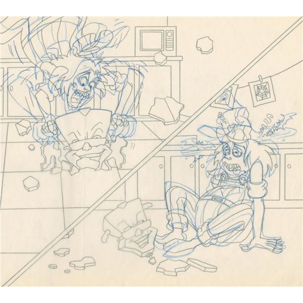 Development Art for a "Beetlejuice" View-Master Slide.