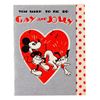 Image 1 : A Mickey Mouse "Gay and Jolly" Greeting Card.