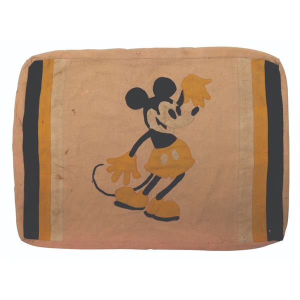 An Early Mickey Mouse Pillowcase.