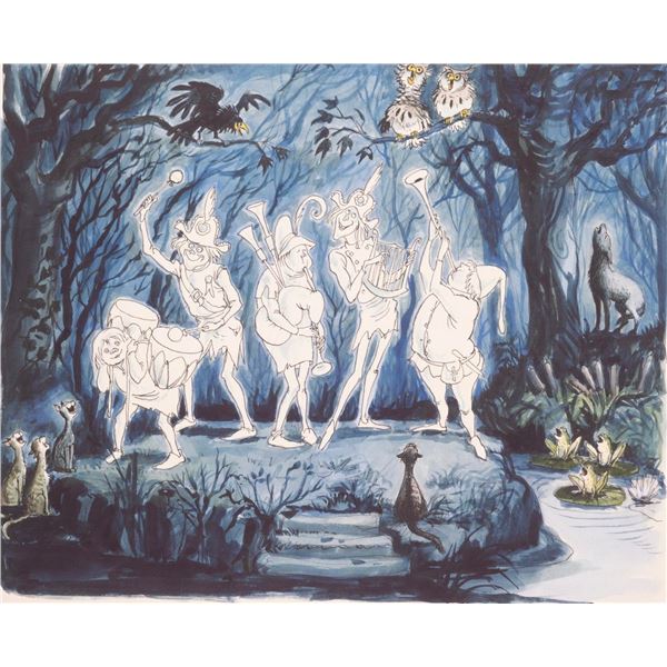 A Haunted Mansion Graveyard Band Print.