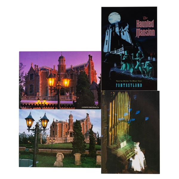 A Collection of Tokyo Disneyland Haunted Mansion Postcards.
