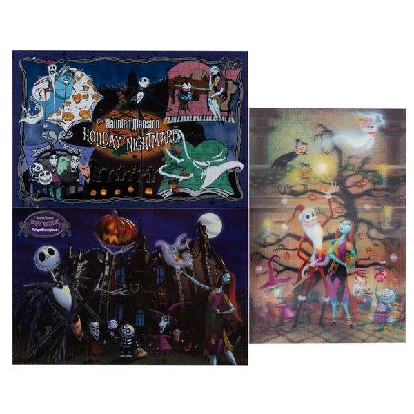 A Haunted Mansion Holiday Nightmare Postcard Collection.