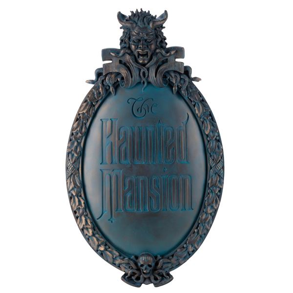 A Haunted Mansion Talking Gate Plaque.