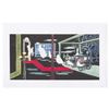 Image 2 : A Huge Haunted Mansion Hearse Arrival Concept Art Print.