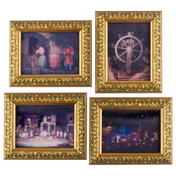 A Collection of Framed Pirates of the Caribbean Lenticulars.