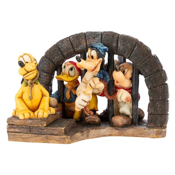 A "Pirates of the Caribbean Adventures On The 7 Seas Lagoon" Harmony Kingdom Figurine.