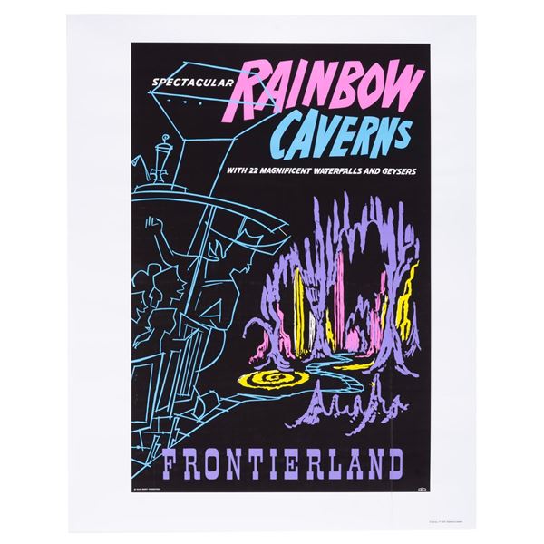 A Rainbow Caverns Attraction Poster Art Print.