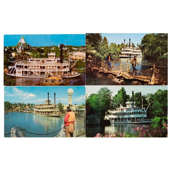 A Collection of Disneyland Mark Twain Riverboat Postcards.