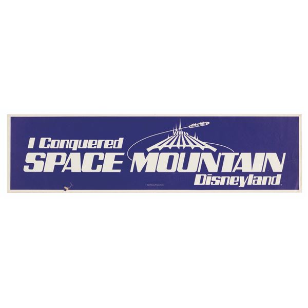 A Cast Member Space Mountain Bumper Sticker.