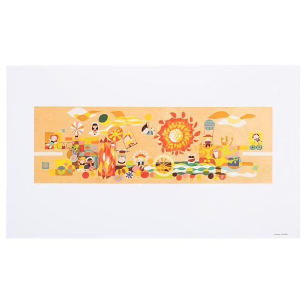 A Mary Blair Tomorrowland Mural Concept Art Print.