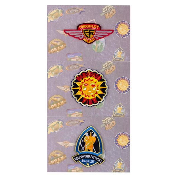 Three Disney's California Adventure Iron-On Patch Postcards.