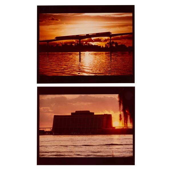 A Pair of Walt Disney World Sunset Photographs.