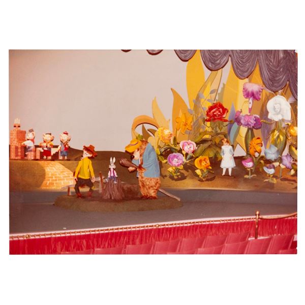 A Mickey Mouse Revue Behind the Scenes Photo.