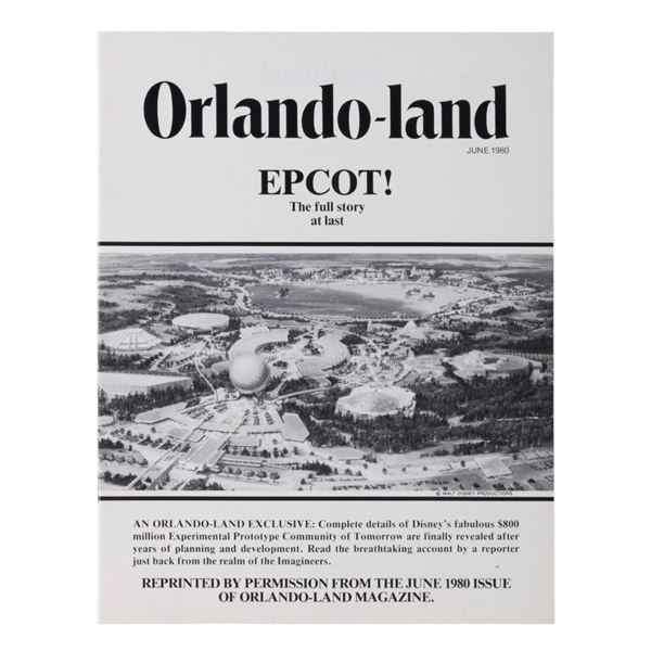 An Orlando-land Magazine EPCOT Issue Reprint.