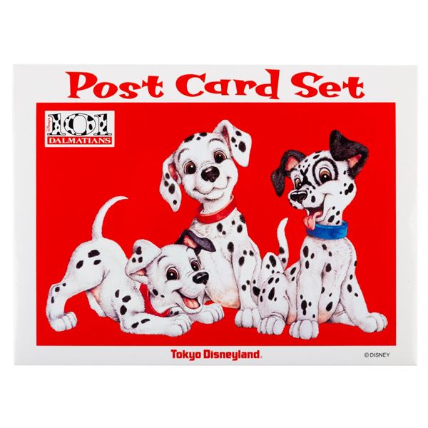 A Tokyo Disneyland "101 Dalmatians" Postcard Set.