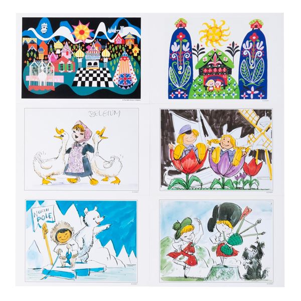 A Disney Gallery Its a Small World Postcard Collection.