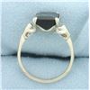Image 3 : Tsavorite Solitaire Ring in 14k White Gold