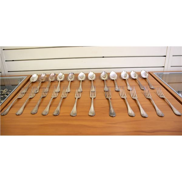 Christofle Rubans Silverplate Flatware Set