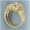 Image 3 : Diamond Ring Jacket in 14k Yellow Gold