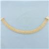 Image 1 : Wide Rope Link Bracelet in 14k Yellow Gold