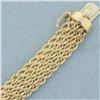 Image 2 : Wide Rope Link Bracelet in 14k Yellow Gold