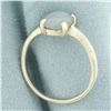 Image 3 : Natural Gray Star Sapphire Ring in 14k White Gold