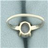 Image 4 : Natural Gray Star Sapphire Ring in 14k White Gold