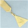 Image 2 : Italian Saint Christopher Key Chain in 18k Yellow Gold