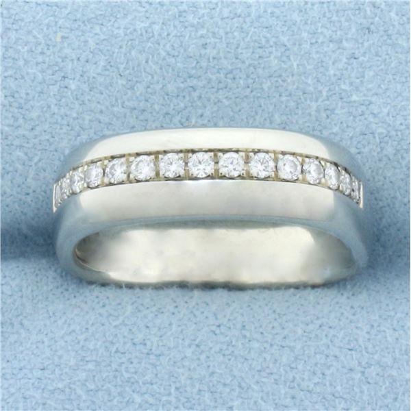 Jean-Francois Albert Diamond Line Ring in 18k White Gold