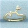 Image 1 : Diamond Ring Enhancer Jacket in 14k Yellow Gold