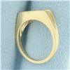 Image 3 : Tension Set  Diamond Solitaire Ring in 14k Yellow Gold