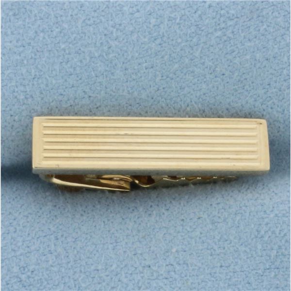 Vintage Tie Clip in 10k Yellow Gold