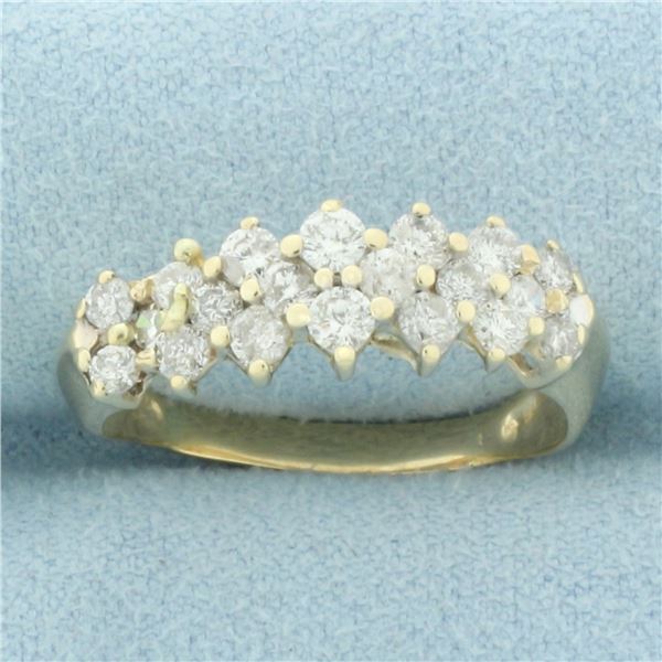 Diamond Wedding or Anniversary Band Ring in 14k Yellow Gold