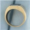 Image 3 : Hematite Roman Spartan Mens Ring in 10k Yellow Gold