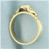 Image 3 : Diamond Solitaire Ring in 14k Yellow Gold