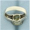 Image 4 : Fancy Yellow CZ Ring in 14k White Gold
