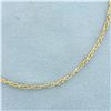 Image 2 : Rope Link Anklet in 14k Yellow Gold