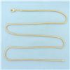 Image 1 : Italian 25 Inch Snake Link Chain Necklace in 14k Yellow Gold