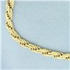 Image 2 : Italian Boston Link Chain Bracelet in 18k Yellow Gold