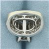 Image 4 : Modern Design Diamond Ring in 10k White Gold