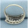 Image 4 : Diamond Wave Design Ring in 14k White Gold