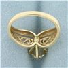 Image 4 : Citrine Filigree Ring in 14k Yellow Gold