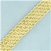 Image 2 : Wide Rope Bracelet in 14k Yellow Gold