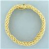 Image 3 : Wide Rope Bracelet in 14k Yellow Gold