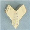 Image 1 : Modern Design Diamond Slide Pendant in 14k Yellow Gold